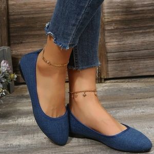 Blue flats